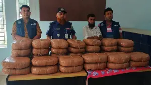 ব্রাহ্মণবাড়িয়ায় খাটের নিচে মিলল ২ মণ গাঁজা